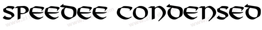 Speedee Condensed Bo字体转换